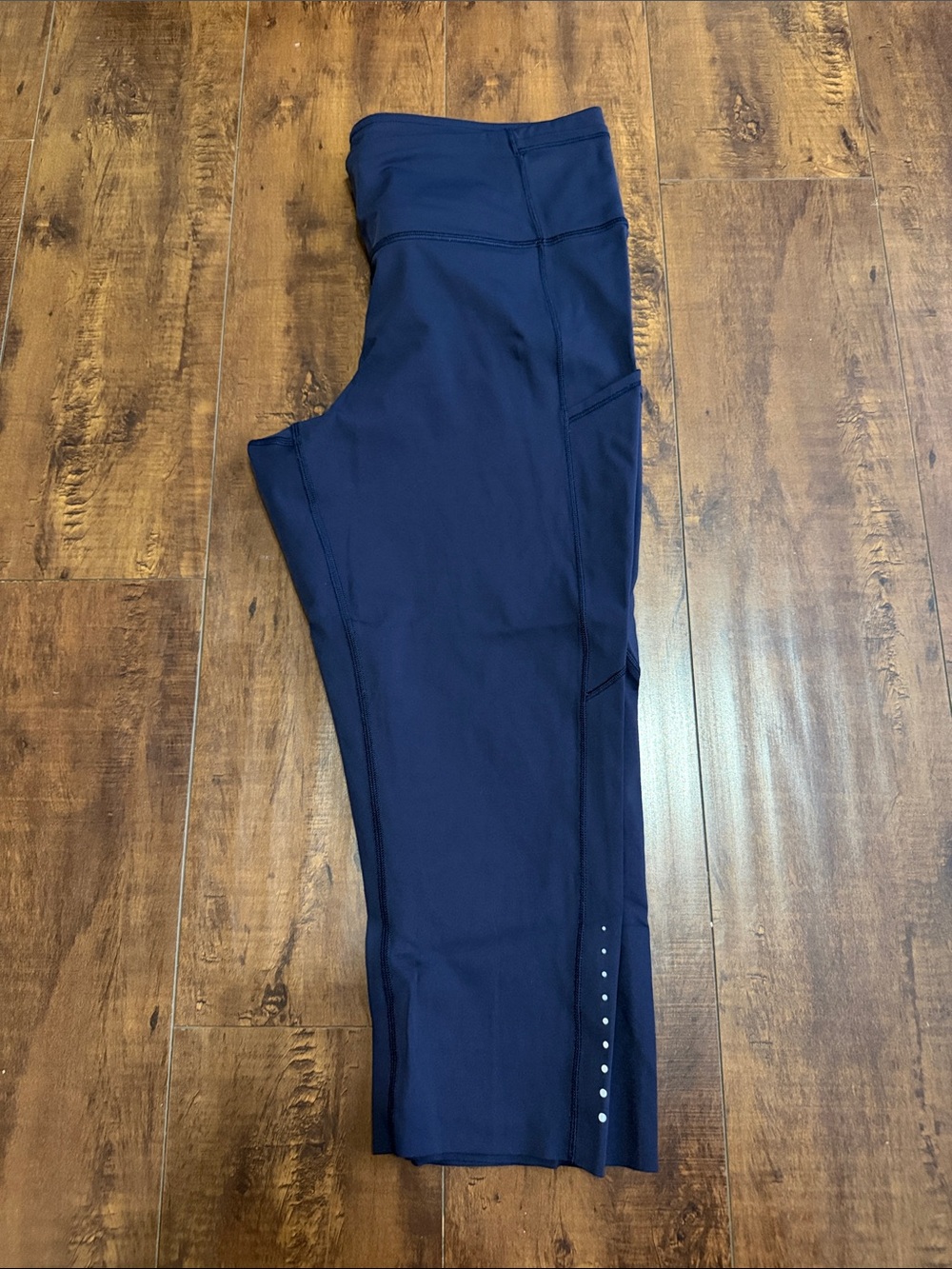 lululemon athletica Navy Crop Leggings with Pockets, 19 inch inseam